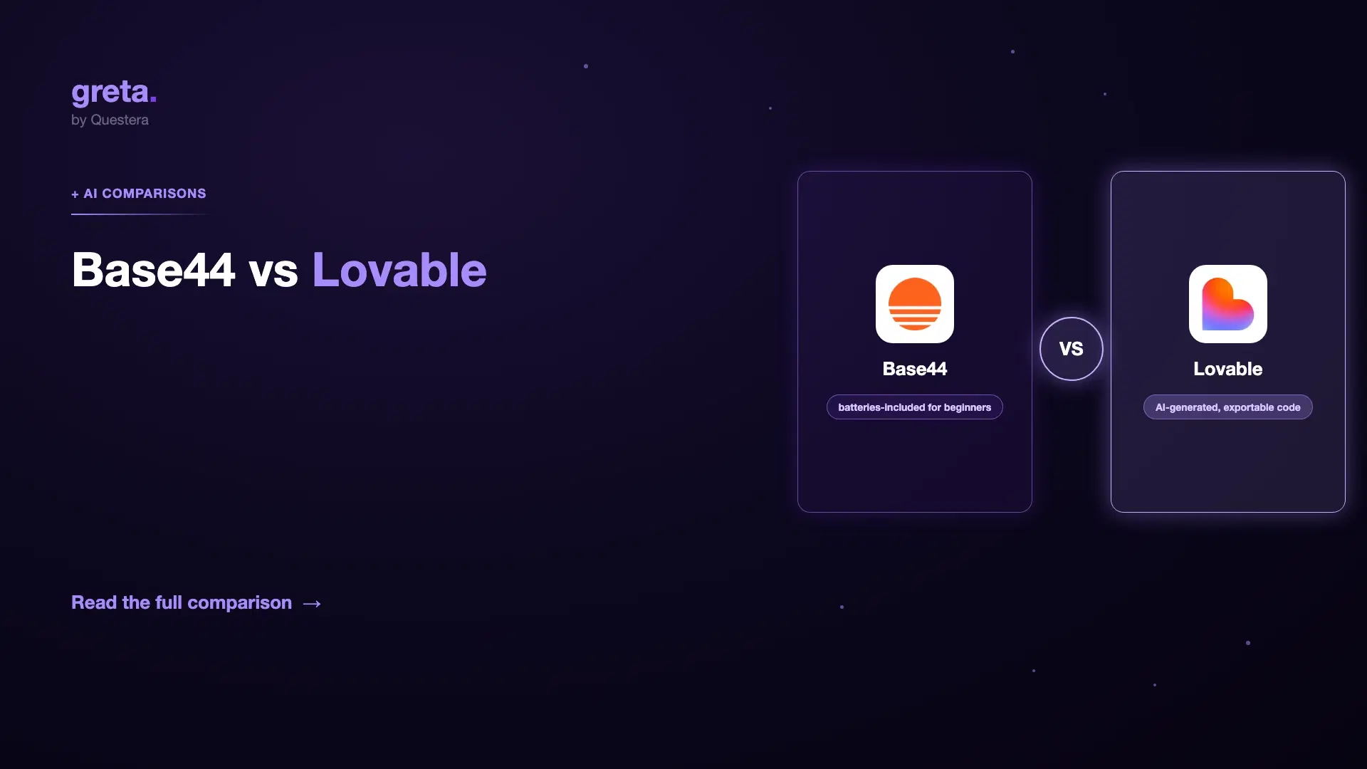 Base44 vs Lovable: Batteries-Included Beginner Builder or AI-Generated React?