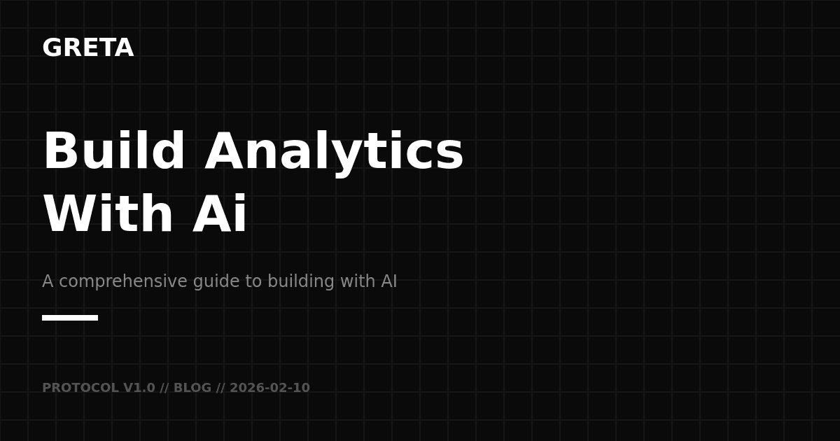 Building an AI-Native Analytics Platform: Taking Control of Your Data