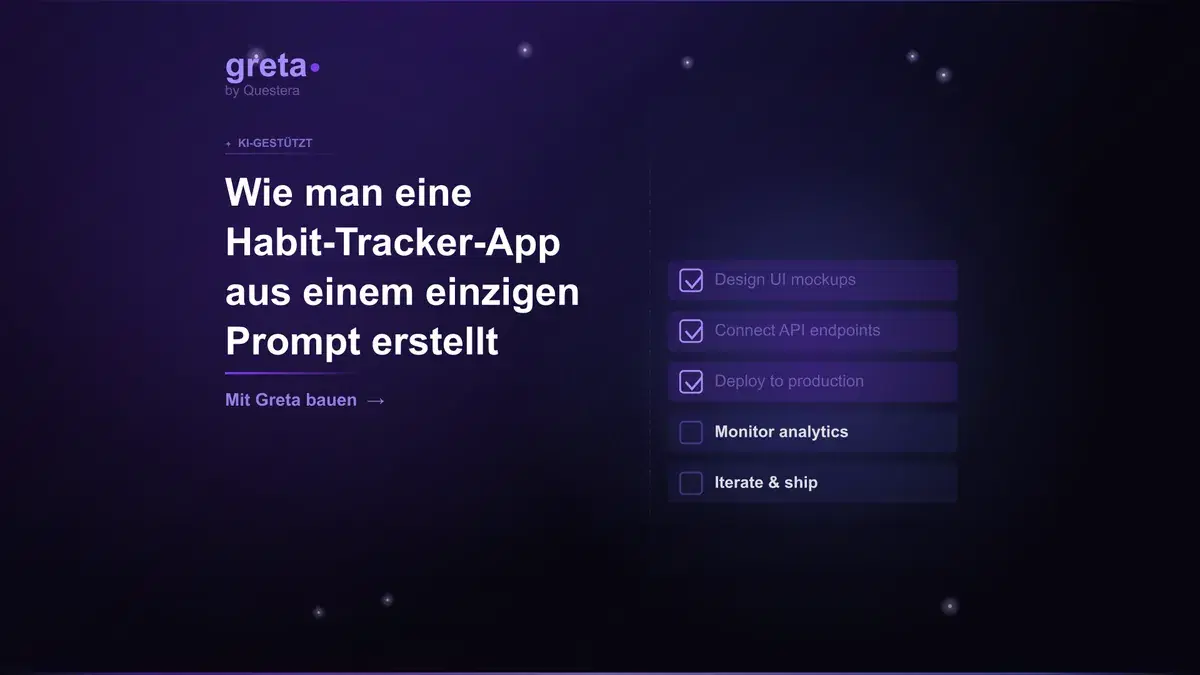 Wie man eine Habit-Tracker-App aus einem einzigen Prompt erstellt