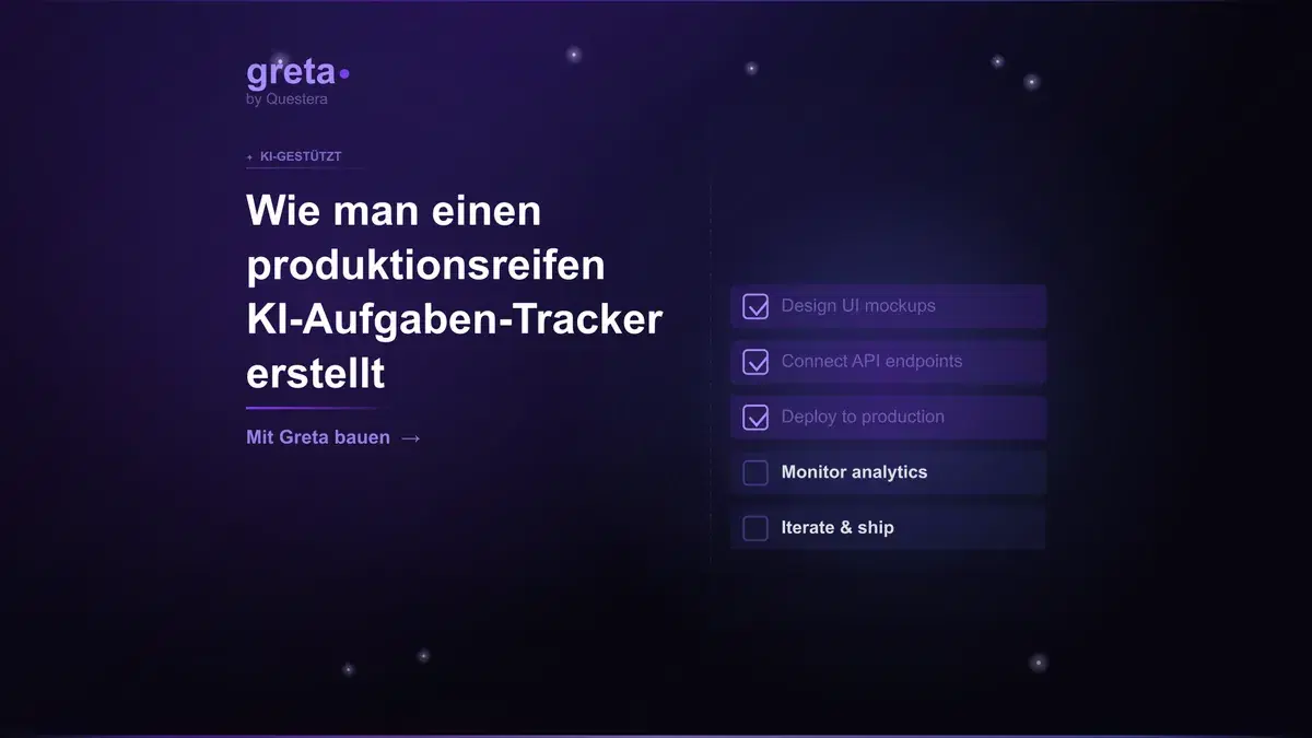 Wie man einen produktionsreifen KI-Aufgaben-Tracker erstellt