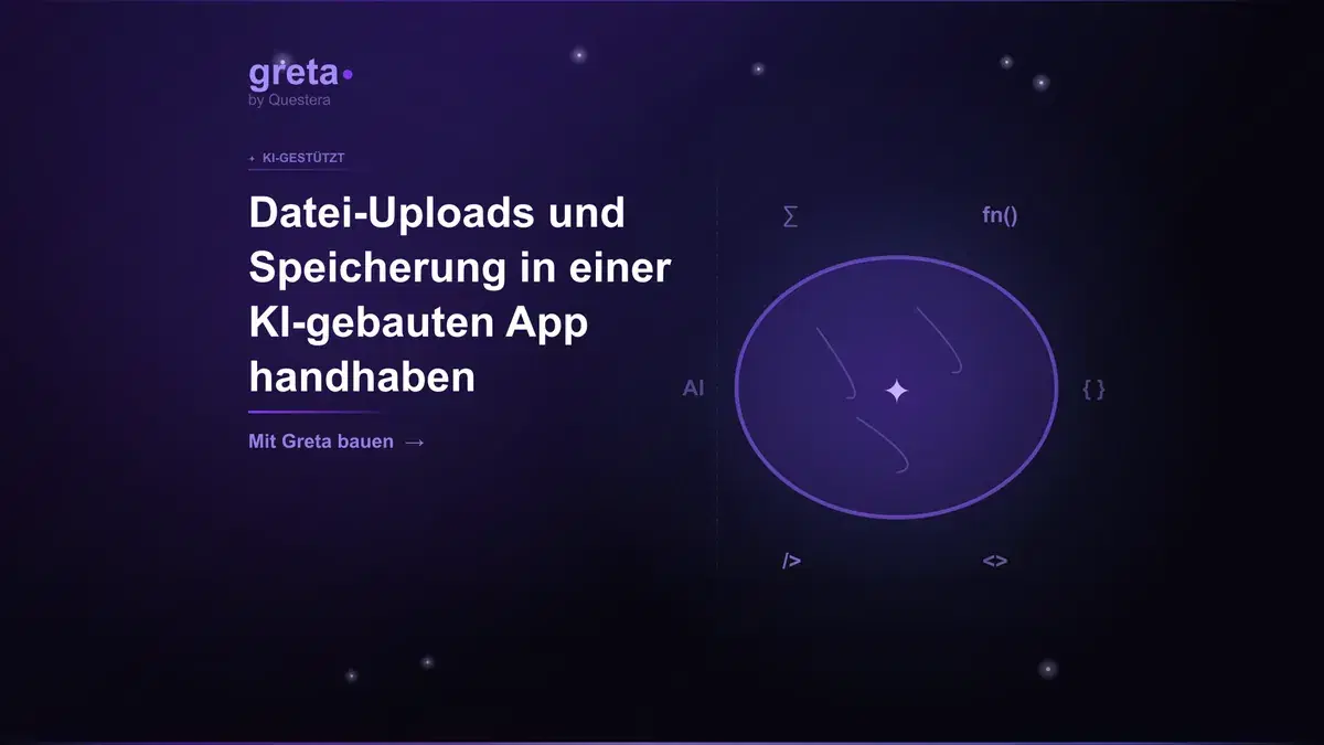 Datei-Uploads und Speicherung in einer KI-gebauten App handhaben