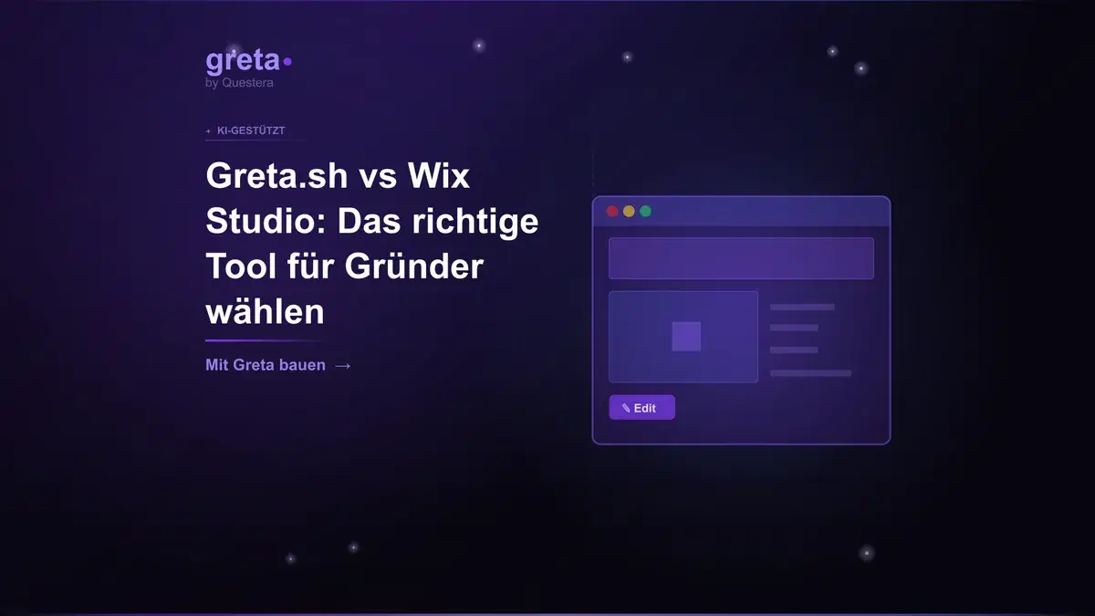 Greta.sh vs Wix Studio: Das richtige Tool für Gründer wählen