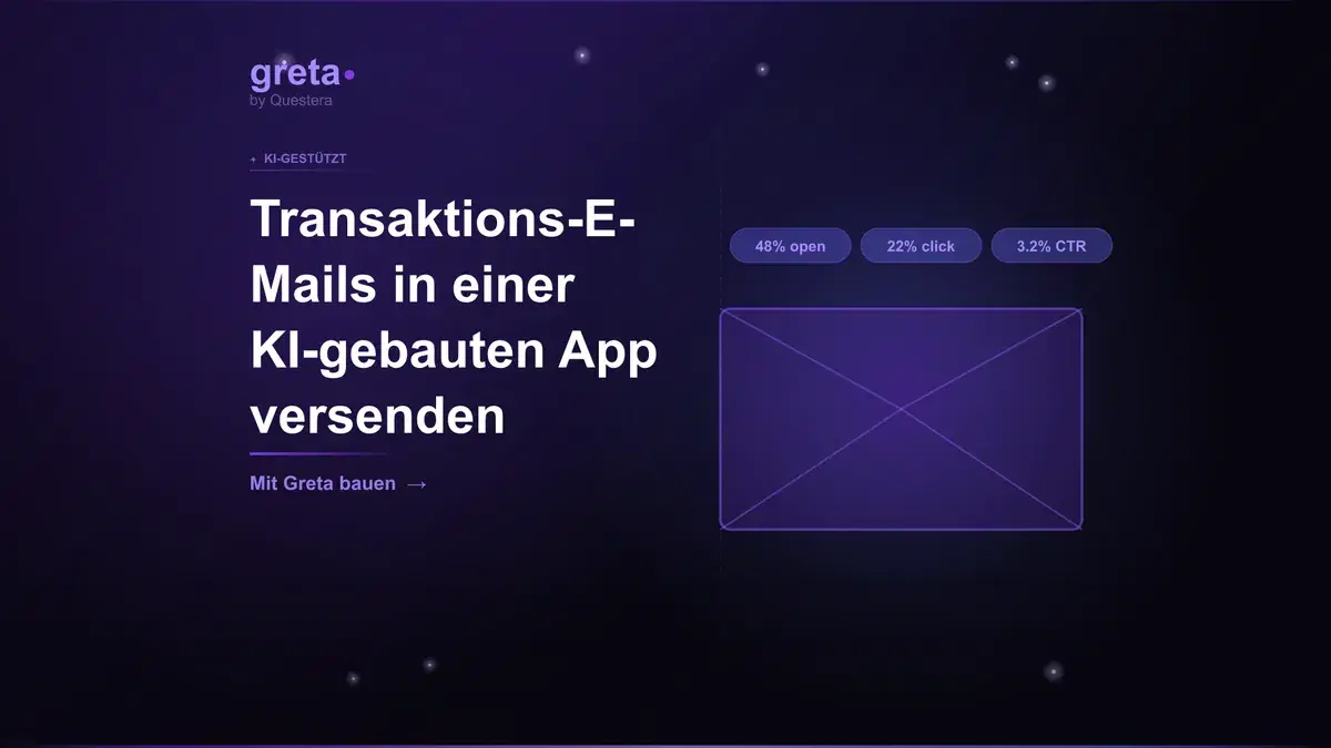 Transaktions-E-Mails in einer KI-gebauten App versenden