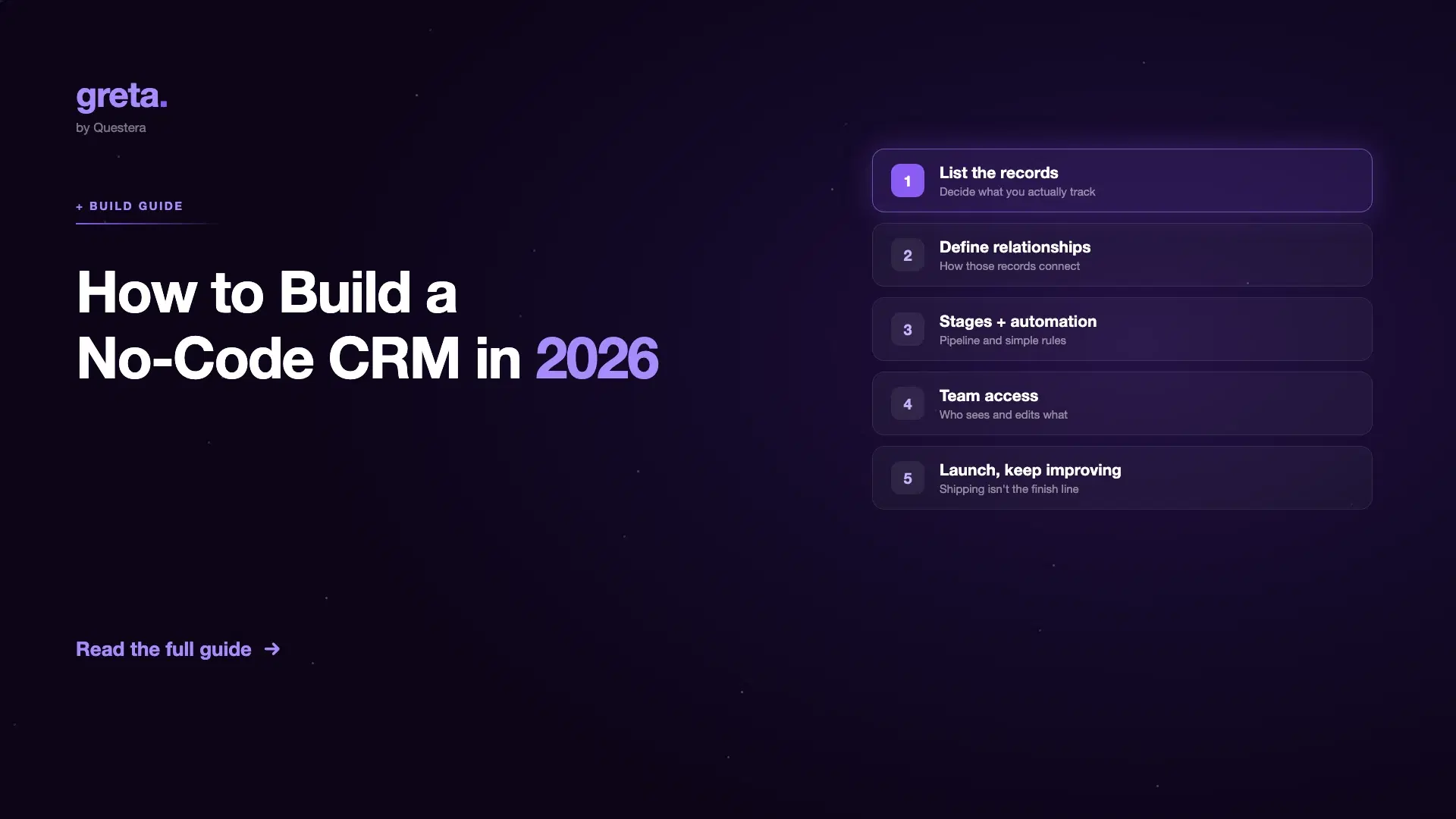 How to Build a No-Code CRM Without Any Code (2026 Guide)