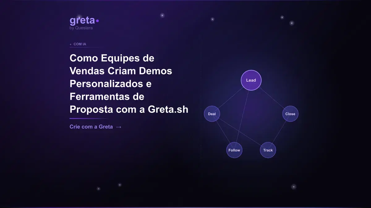 Como Equipes de Vendas Criam Demos Personalizados e Ferramentas de Proposta com a Greta.sh