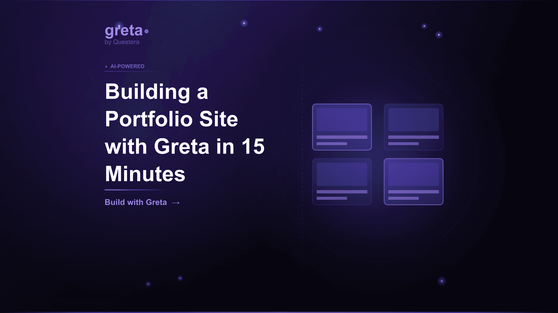 Building a Portfolio Site with Greta in 15 Minutes