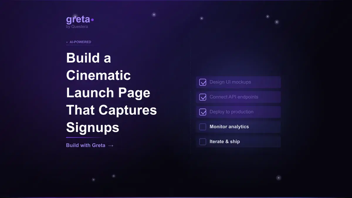 Build a Cinematic Launch Page That Captures Signups