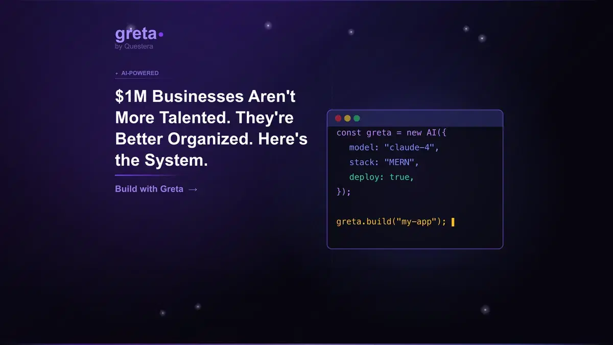 $1M Businesses Aren't More Talented. They're Better Organized. Here's the System.