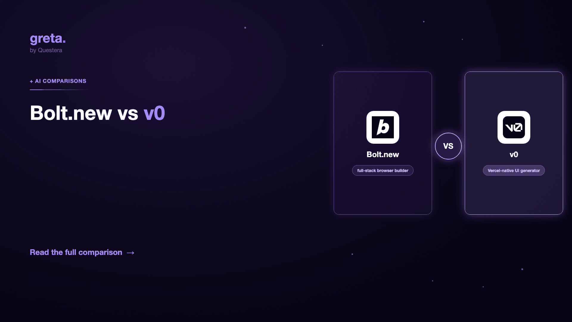Bolt.new vs v0: Full-Stack Browser Builder or Vercel-Native UI Generator?