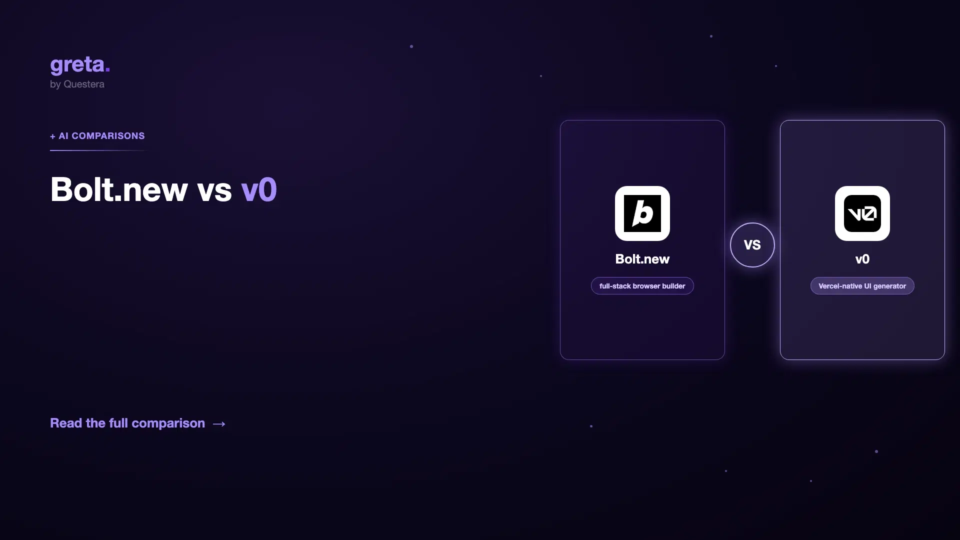 Bolt.new vs v0: Full-Stack Browser Builder or Vercel-Native UI Generator?