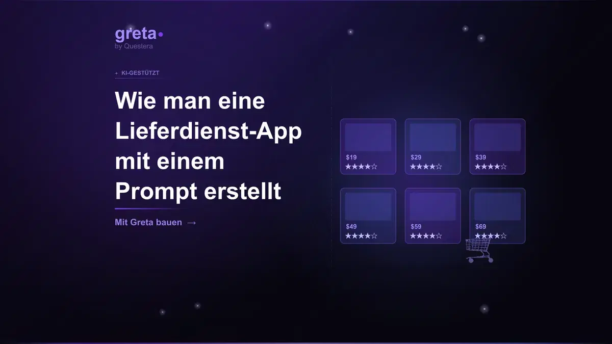 Wie man eine Lieferdienst-App mit einem Prompt erstellt