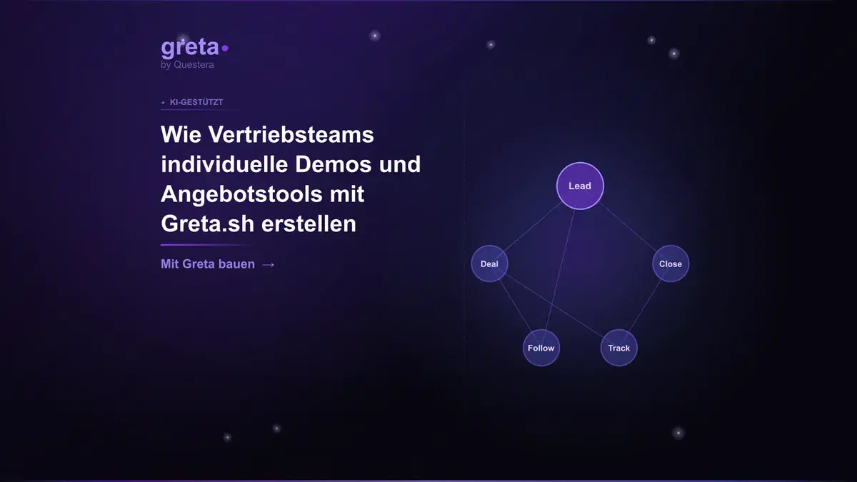 Wie Vertriebsteams individuelle Demos und Angebotstools mit Greta.sh erstellen