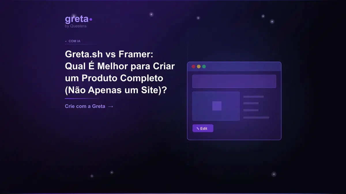 Greta.sh vs Framer: Qual É Melhor para Criar um Produto Completo (Não Apenas um Site)?