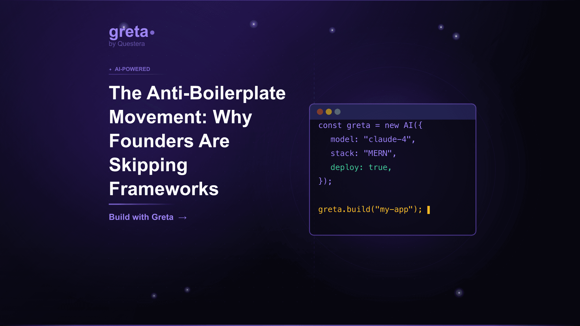 The Anti-Boilerplate Movement: Why Founders Are Skipping Frameworks