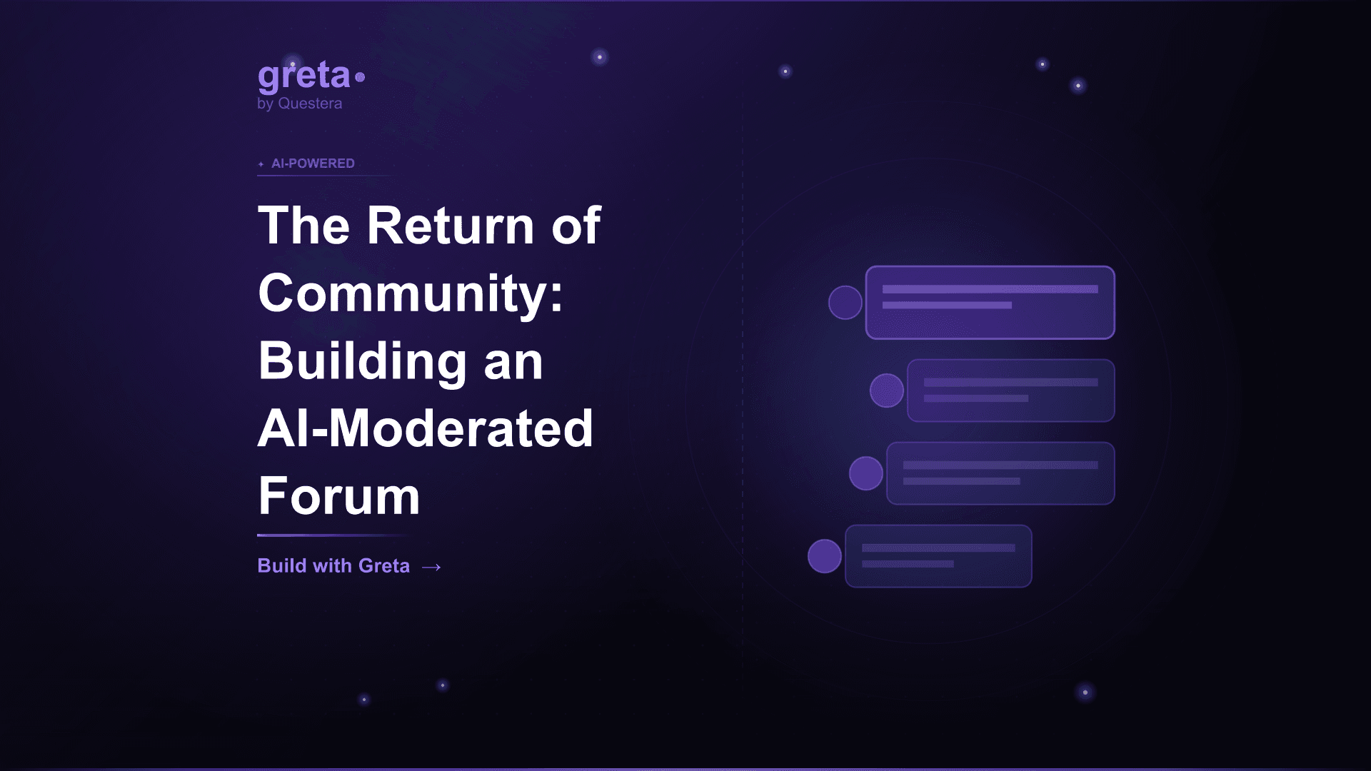 The Return of Community: Building an AI-Moderated Forum