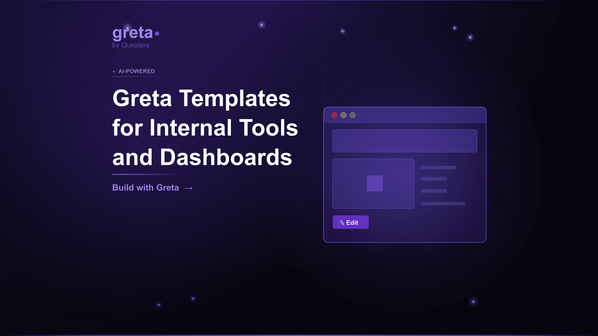 Greta Templates for Internal Tools and Dashboards